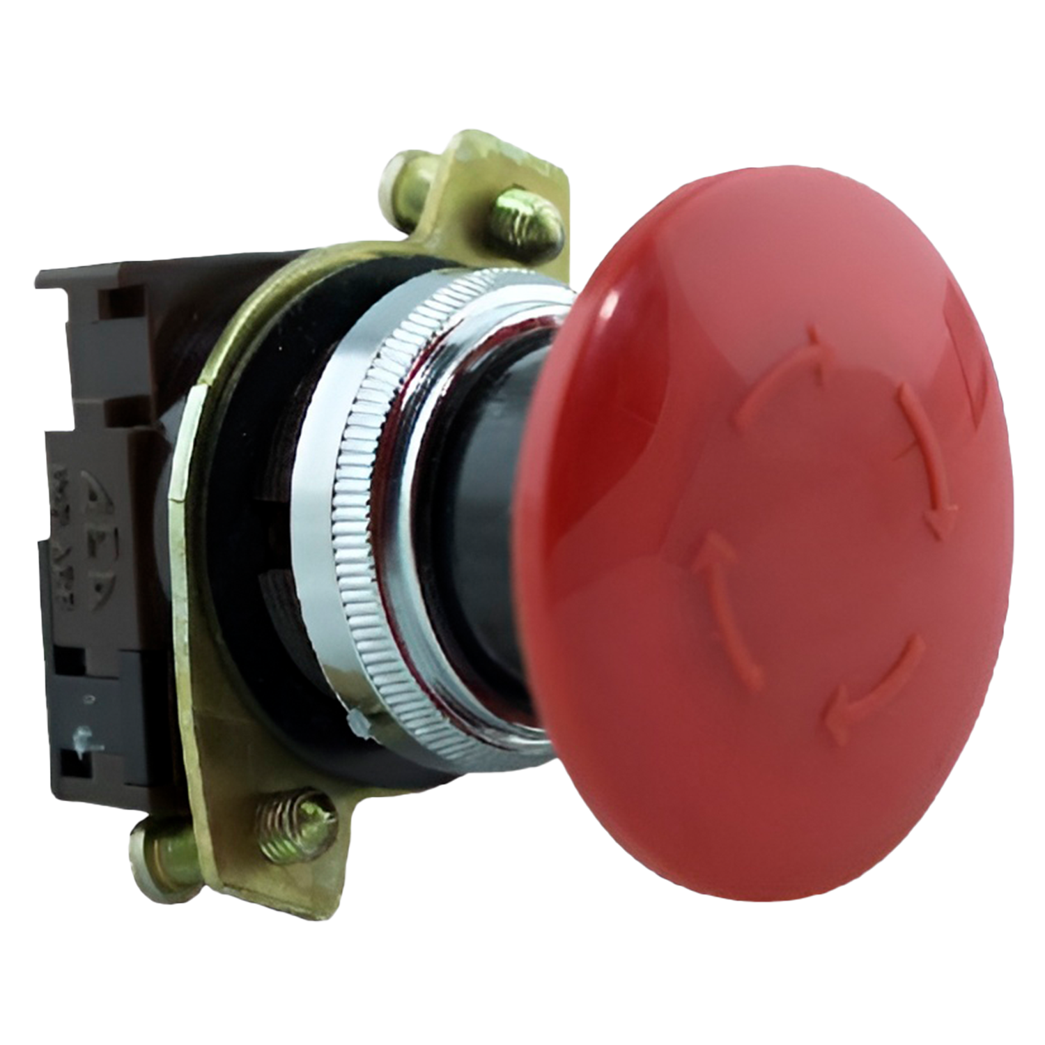 Pulsador Hongo M-100/NM-200/300/400/500 PVC Rojo S/Contactos Integrados Aea