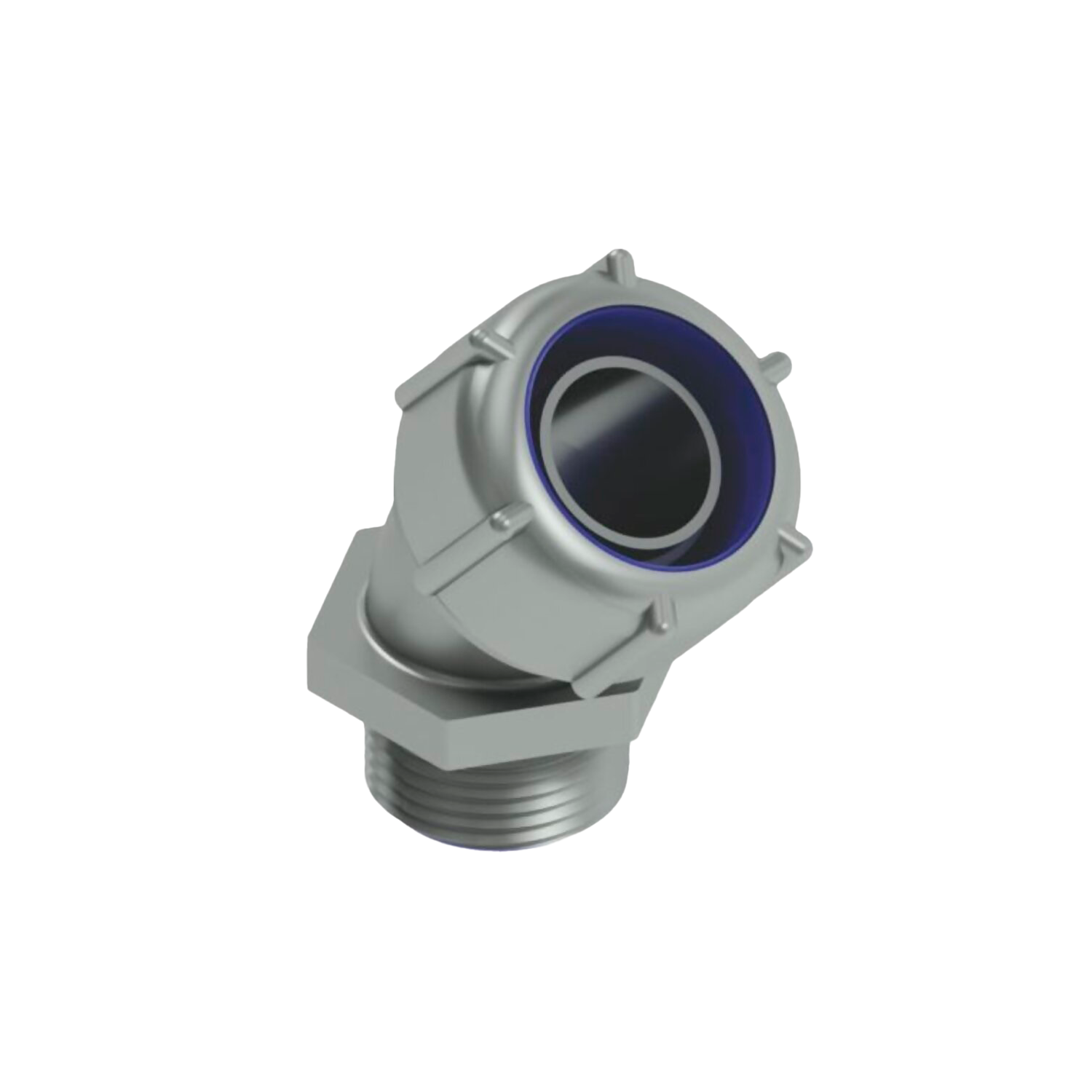 [11347] Conector 45° P/Flexible 1/2" 12,7mm Argenflex