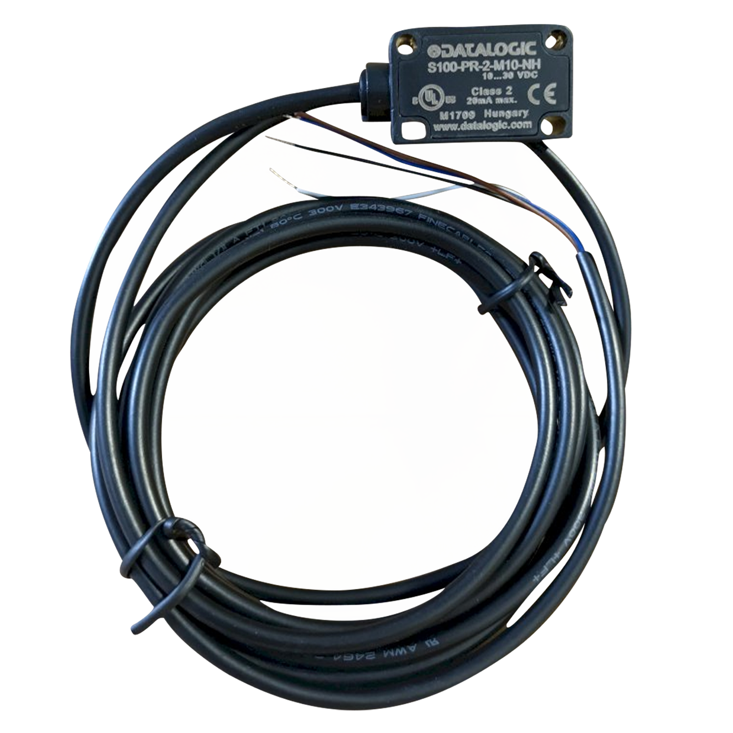 Sensor Detección Difusa Rectangular 4 Hilos 24VCC 200mm PVC Datalogic