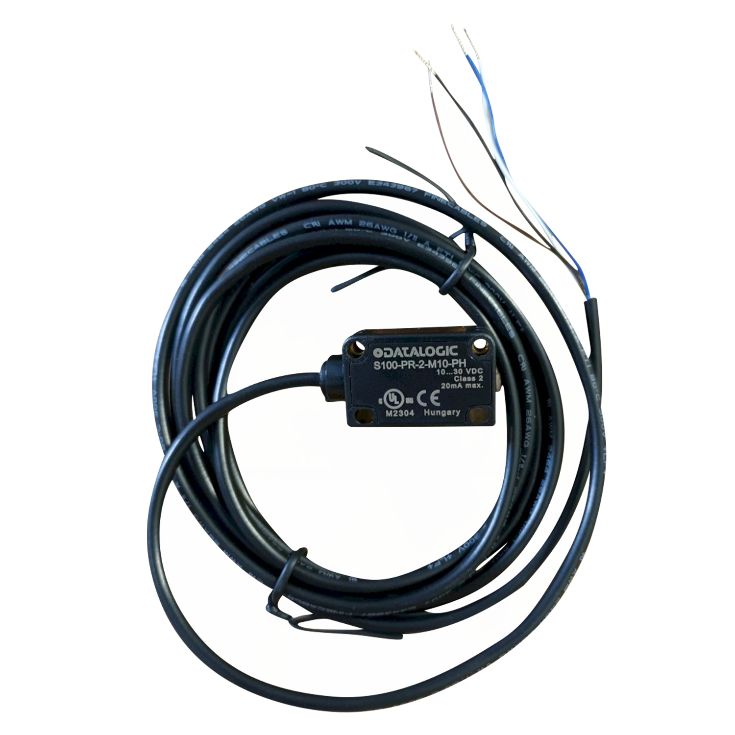 Sensor Detección Difusa Rectangular 4 Hilos 24VCC 200mm PVC Datalogic