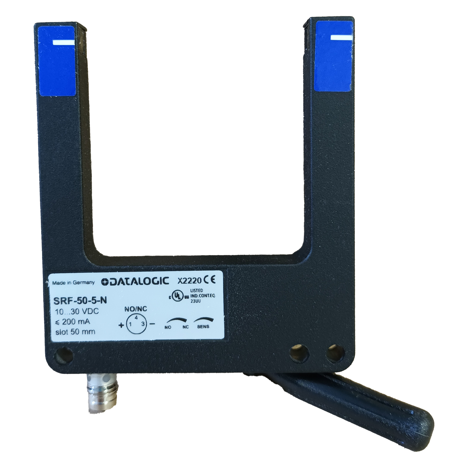 Sensor Emisor/Receptor de Barrera Rectangular 3 Hilos 24VCC 50mm Aluminio Datalogic