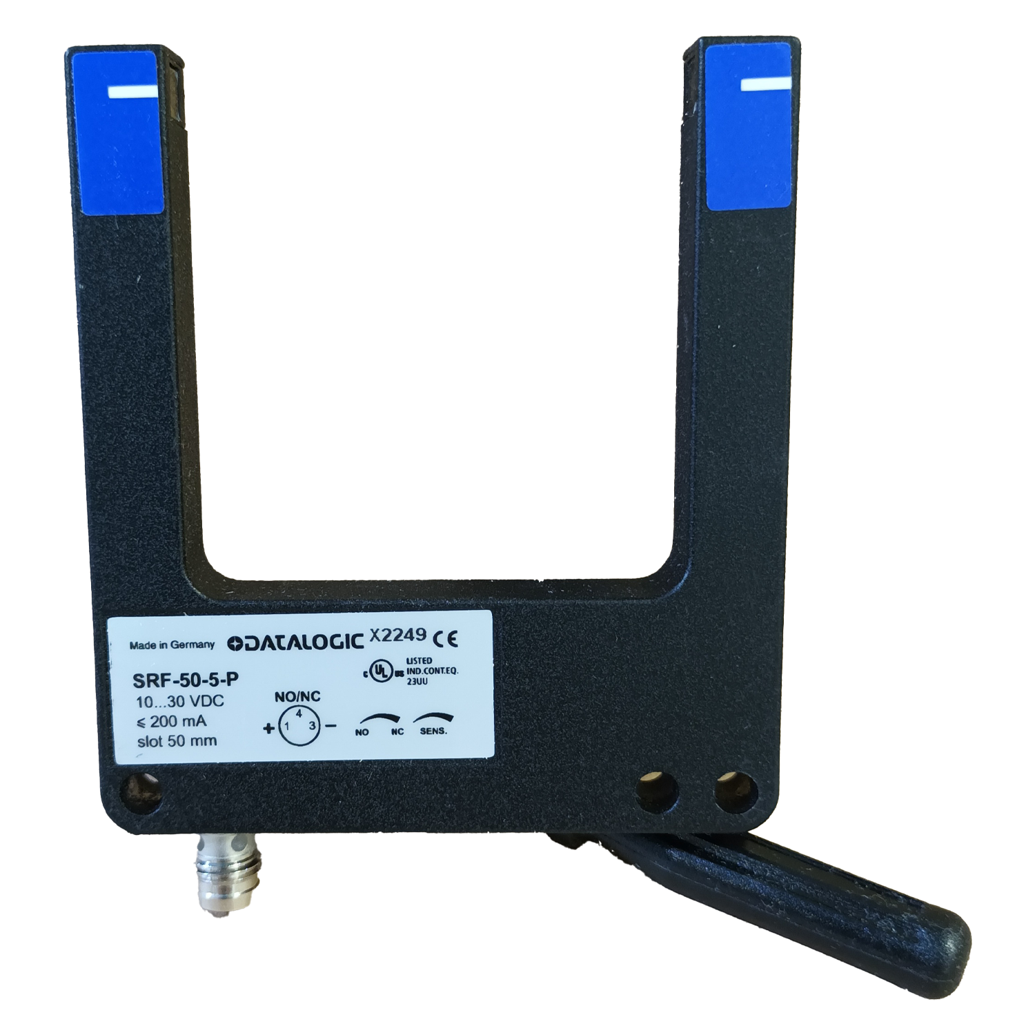 Sensor Emisor/Receptor de Barrera Rectangular 3 Hilos 24VCC 50mm Aluminio Datalogic