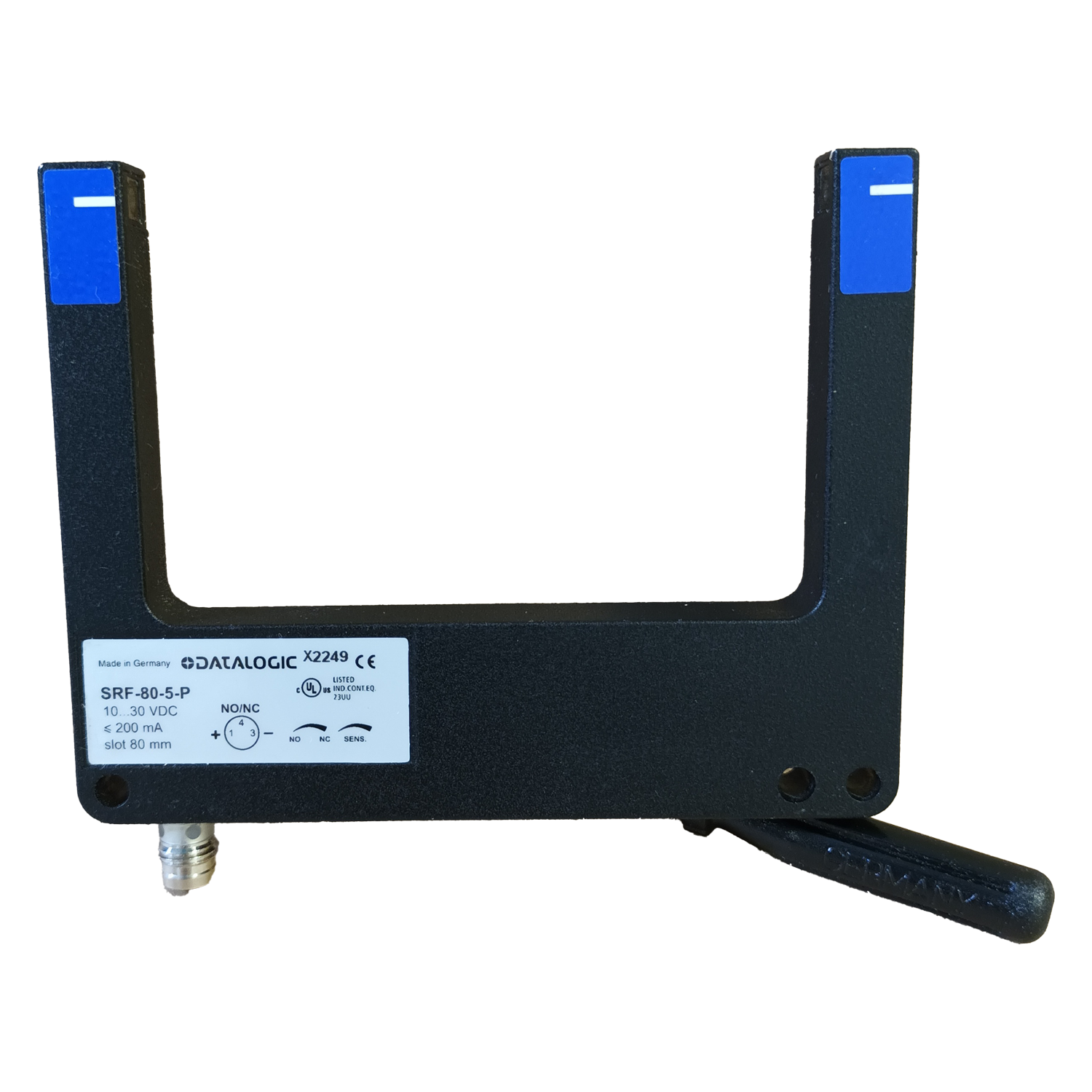 Sensor Emisor/Receptor de Barrera Rectangular 3 Hilos 24VCC 80mm Aluminio Datalogic