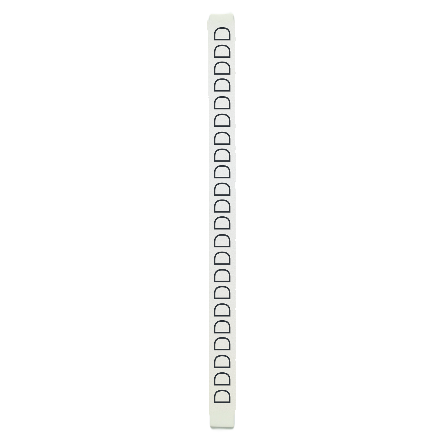 [24503] Tarjeta de Identificadores Blanco Letra D P/Tubito Portadigitos Murrplastik
