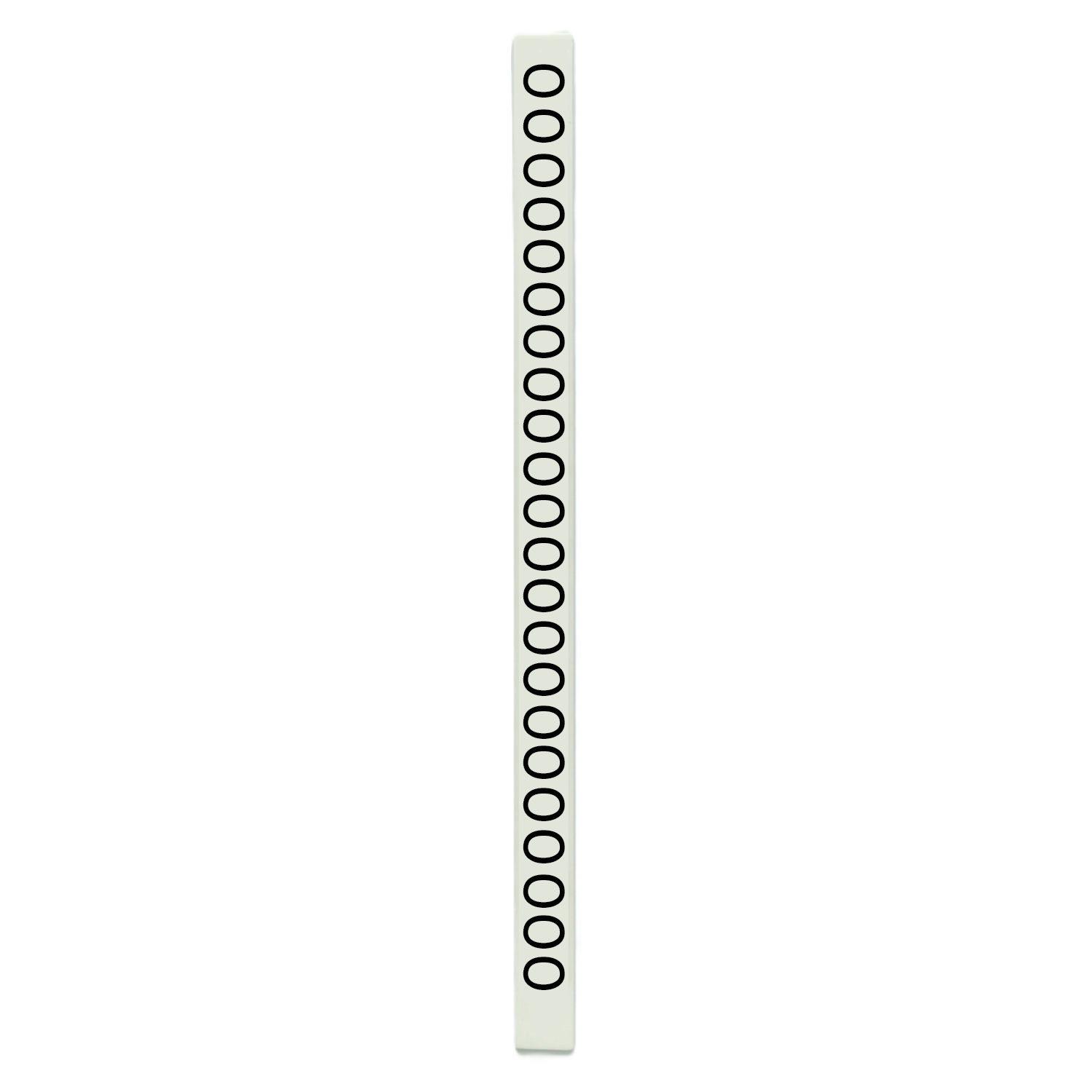 [24514] Tarjeta de Identificadores Blanco Letra O P/Tubito Portadigitos Murrplastik