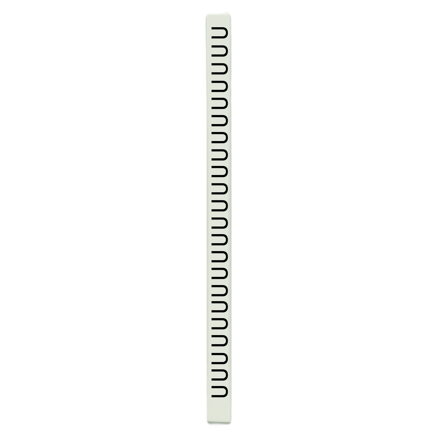 Tarjeta de Identificadores Blanco Letra U P/Tubito Portadigitos Murrplastik