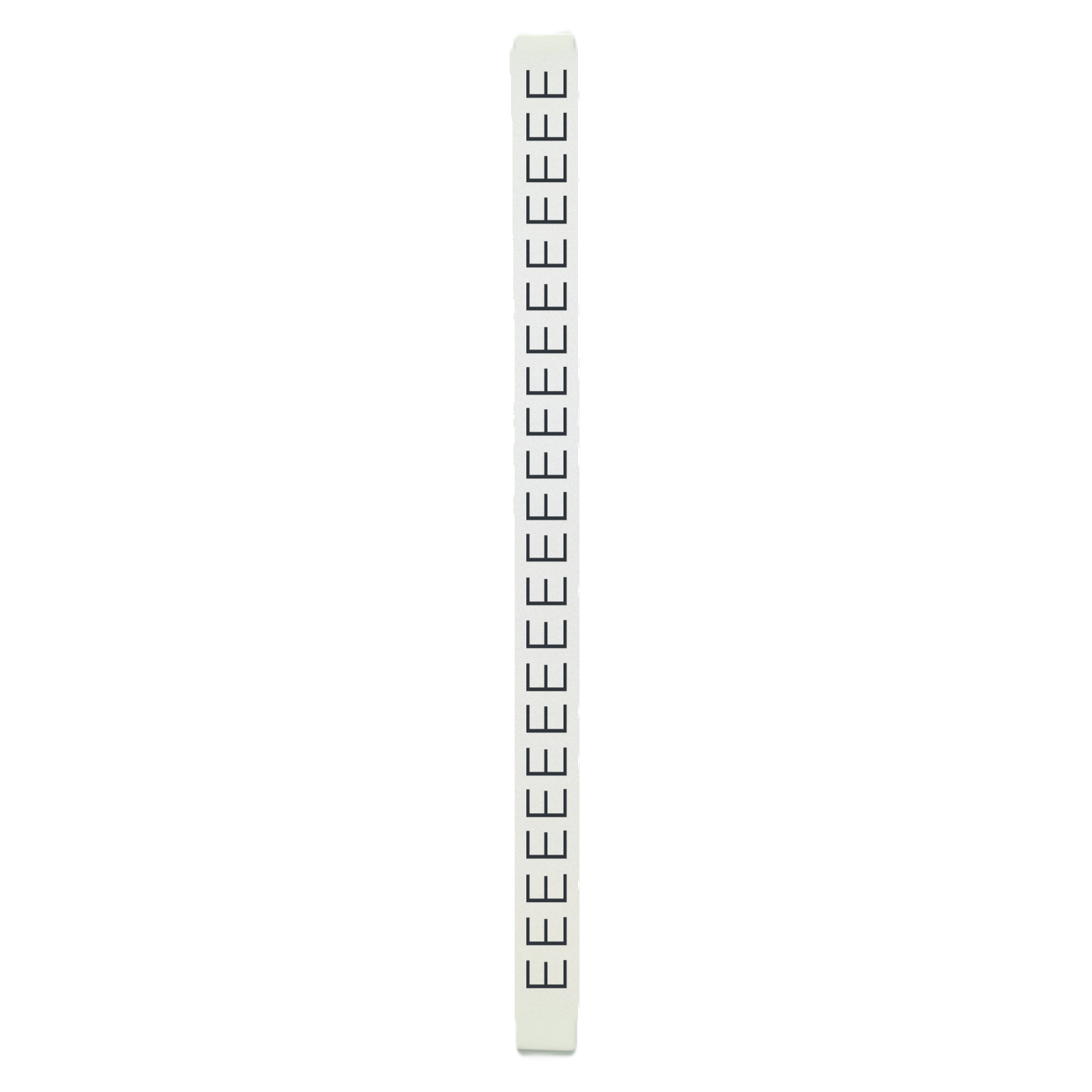 Tarjeta de Identificadores Blanco Letra E P/Tubito Portadigitos Murrplastik
