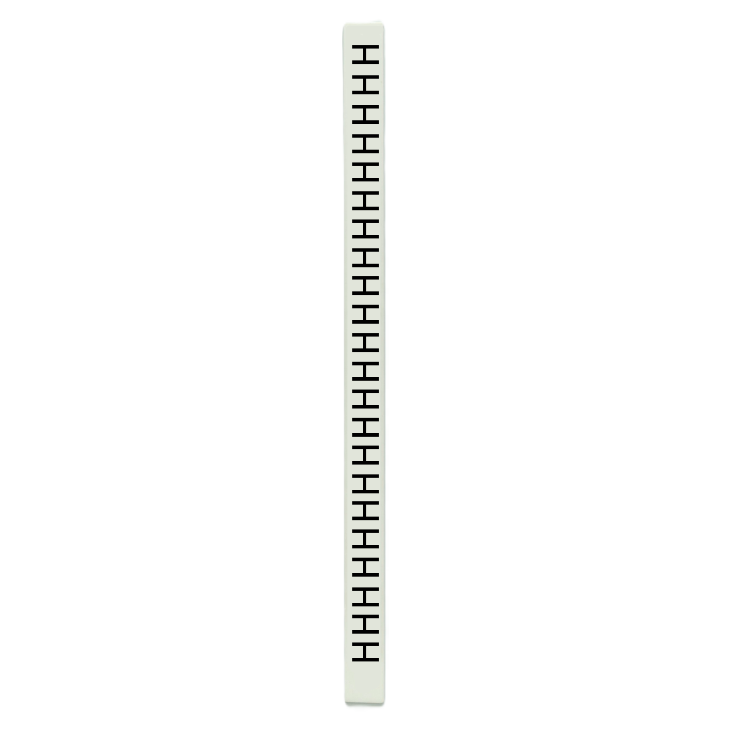 Tarjeta de Identificadores Blanco Letra H P/Tubito Portadigitos Murrplastik