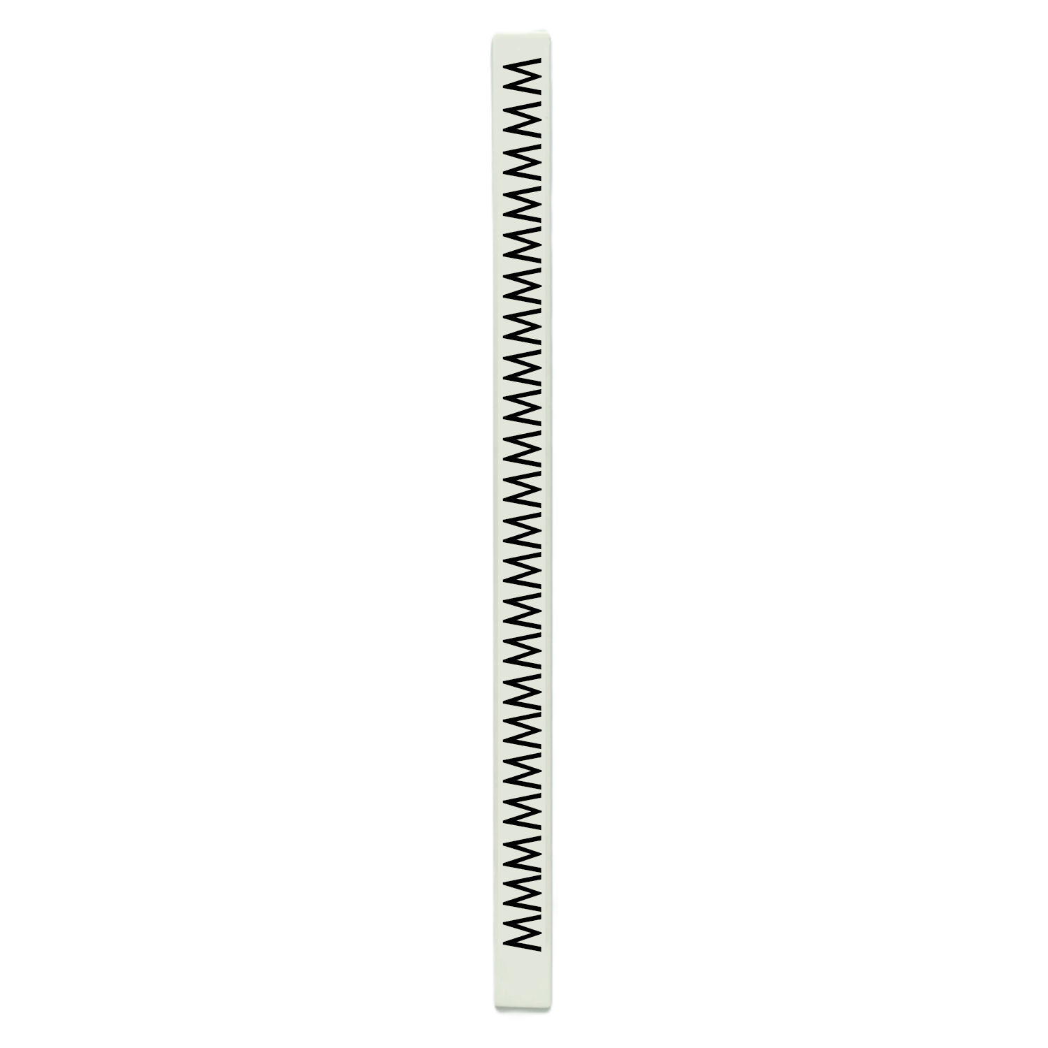 [24512] Tarjeta de Identificadores Blanco Letra M P/Tubito Portadigito Murrplastik