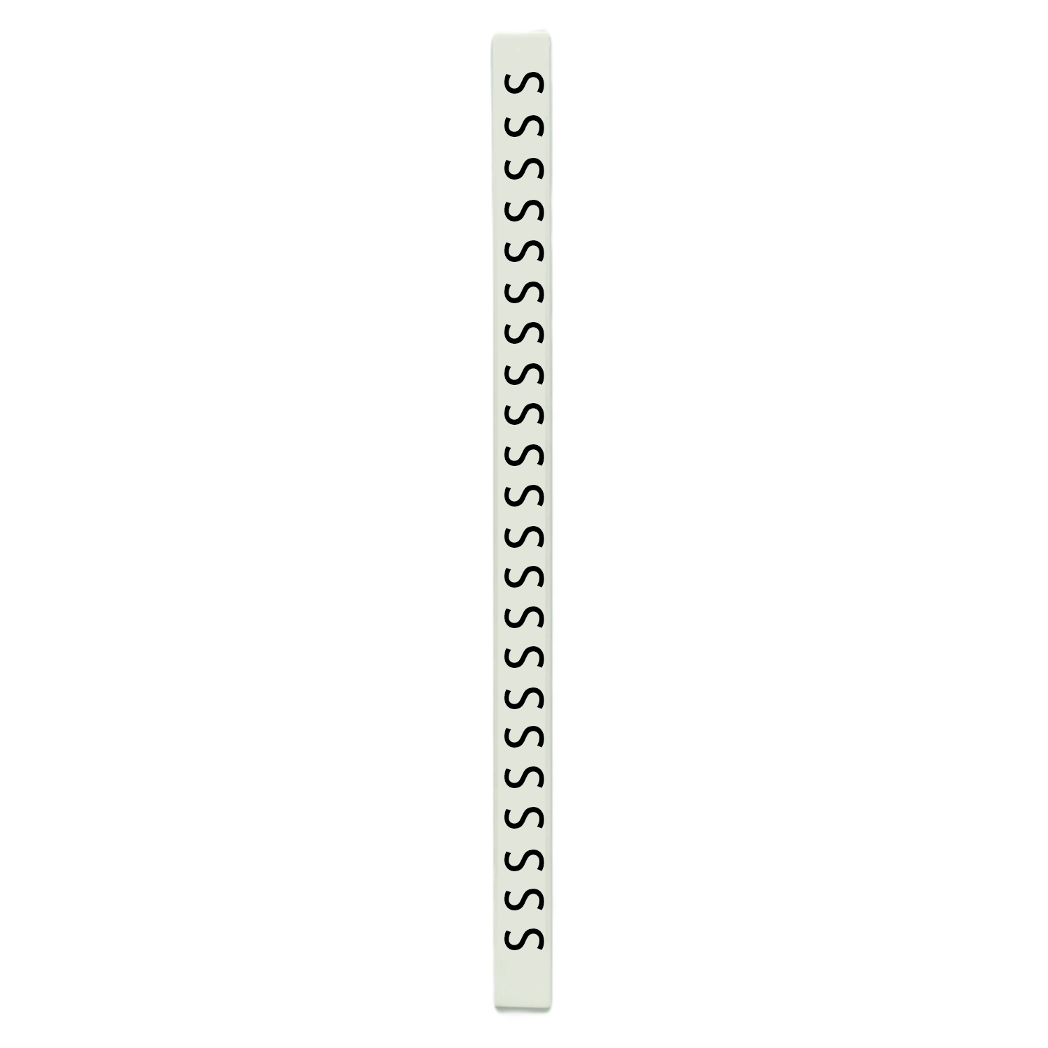 [24518] Tarjeta de Identificadores Blanco Letra S P/Tubito Portadigitos Murrplastik