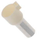 Puntera Tubular P/Lengueta 16mm2 12mm x1u Blanca Schneider Electric