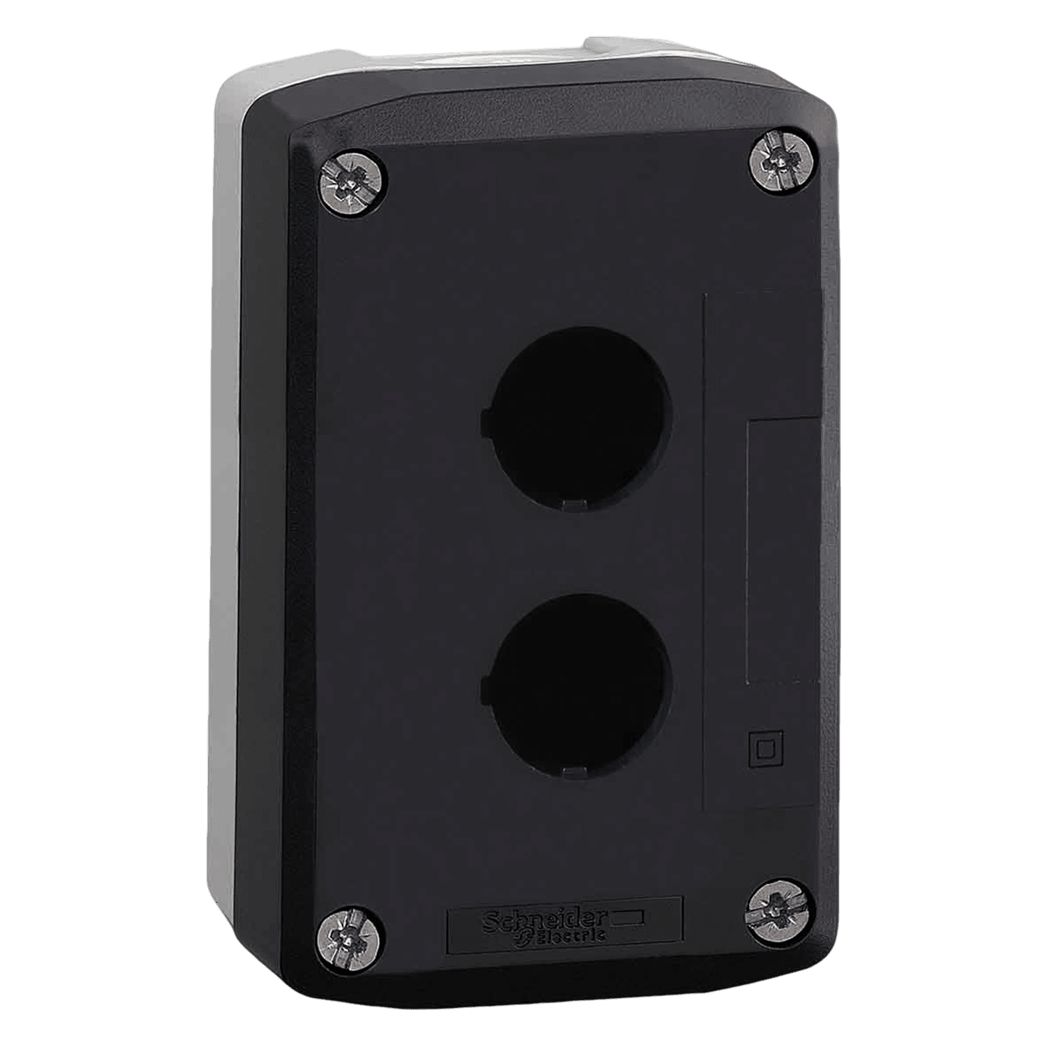 [9357] Caja Pie de Maquina PVC Gris 2 Orificios Schneider Electric