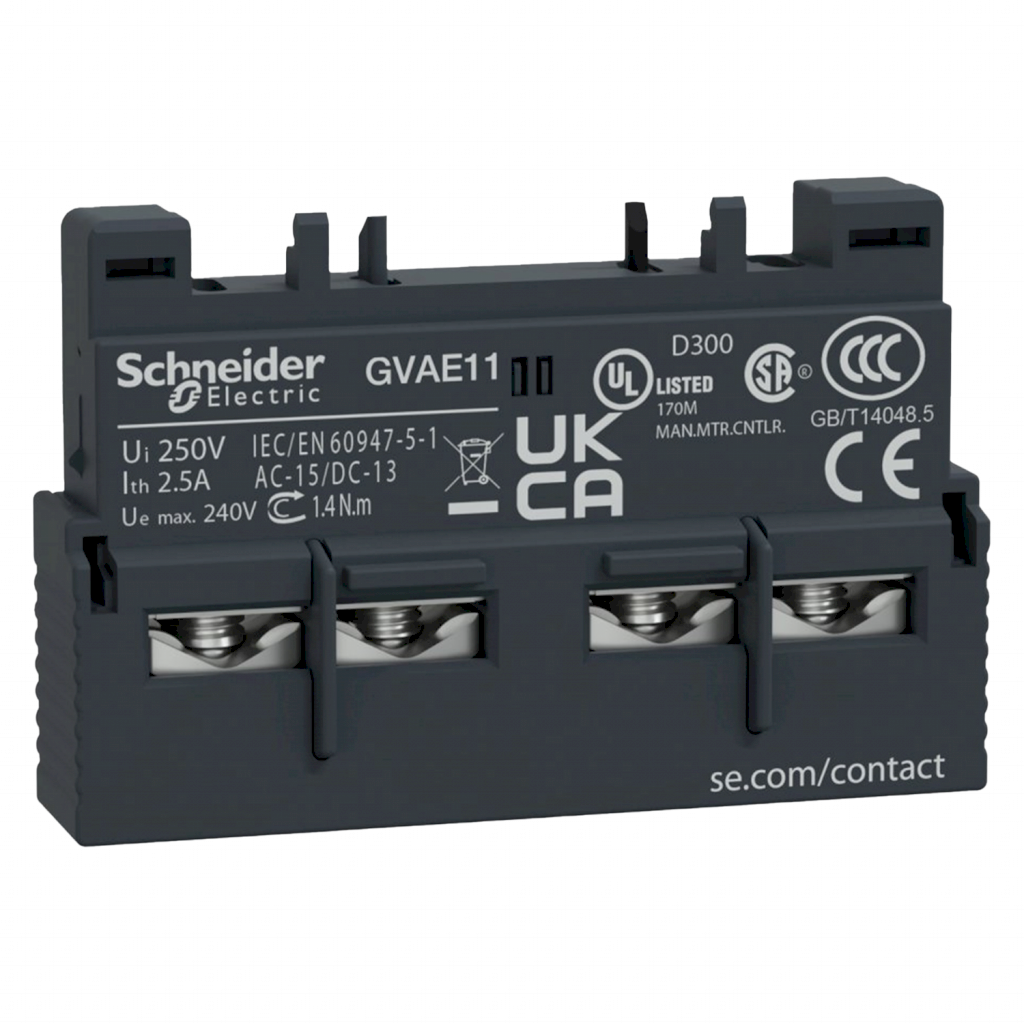 Contacto Auxiliar Frontal GM 1NA+1NC Schneider Electric
