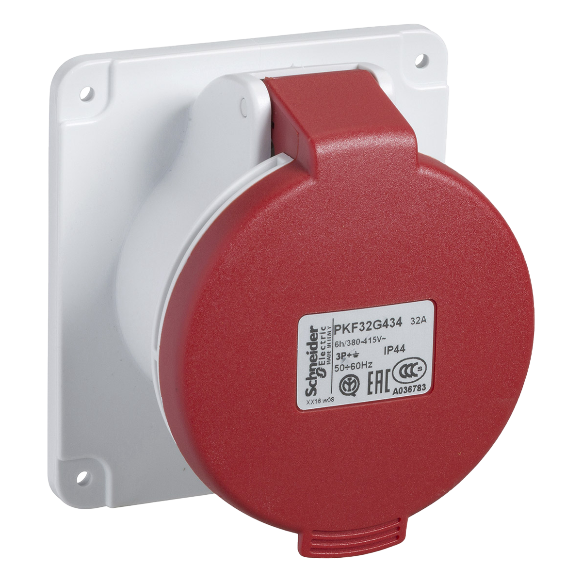 Toma Industrial Embutir 32A 4P 380V IP44 Schneider Electric