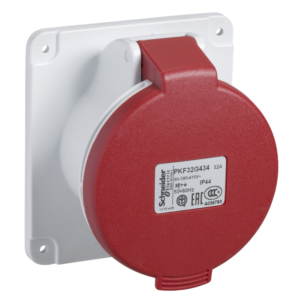 [21204] Toma Industrial Embutir 32A 4P 380V IP44 Schneider Electric