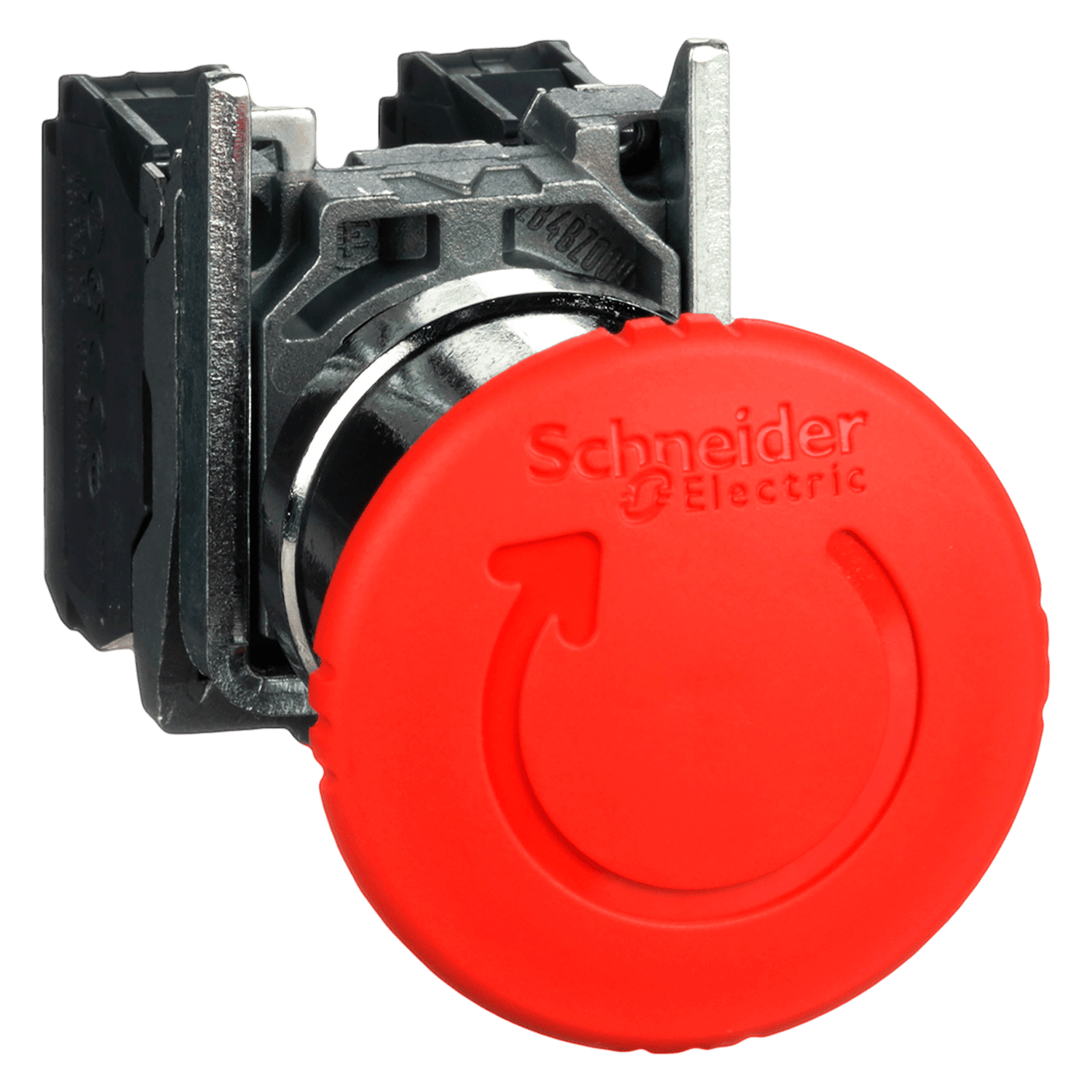 [21347] Pulsador Hongo XB4 Metálico 1NA+1NC Emergencia Pulsar-Girar Schneider Electric