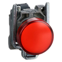 Ojo de Buey XB4 Metalico 24VCA/VCC 22mm Rojo Schneider Electric