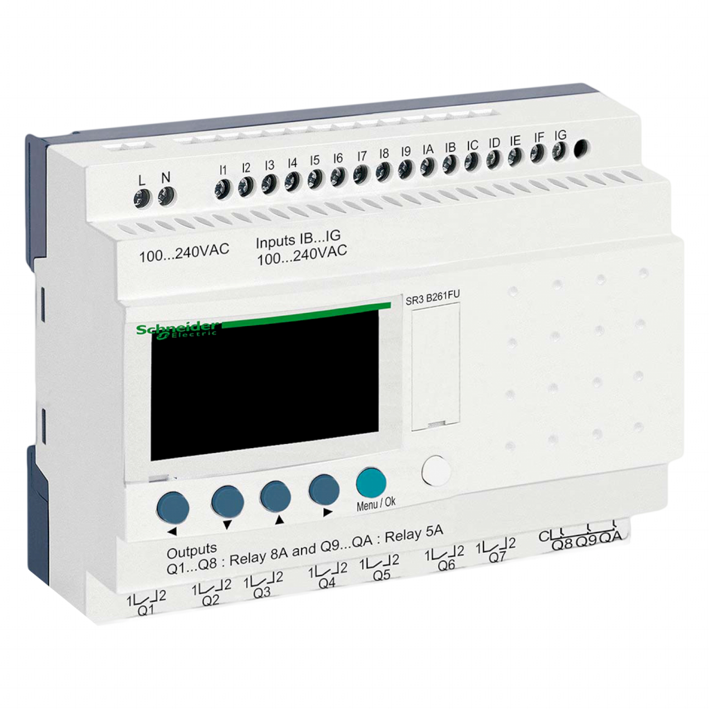 [22284] ZELIO LOGIC 26 E/S 220V EXPANDIBLE C/PANTALLA SR3B261FU