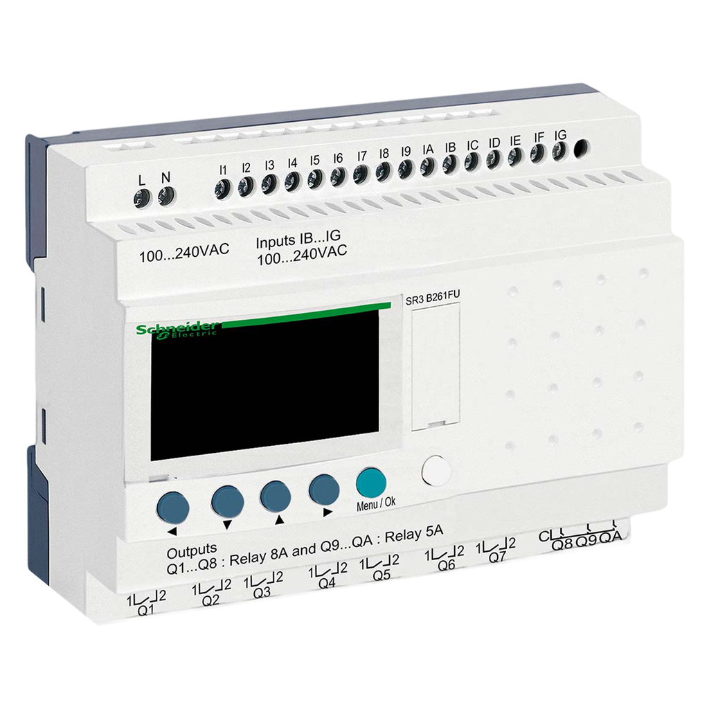 Zelio Logic 220V 16ED + 10SR C/Display Schneider Electric