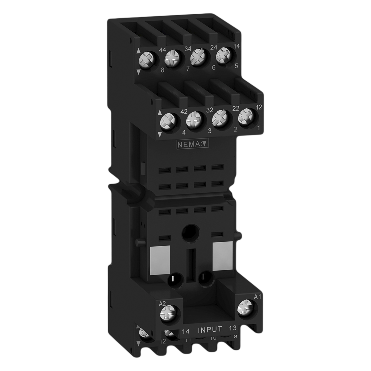 [22292] Zócalo Zelio Mezclado RXM 2 y 4 Inversores 10A 220 VCA Schneider Electric