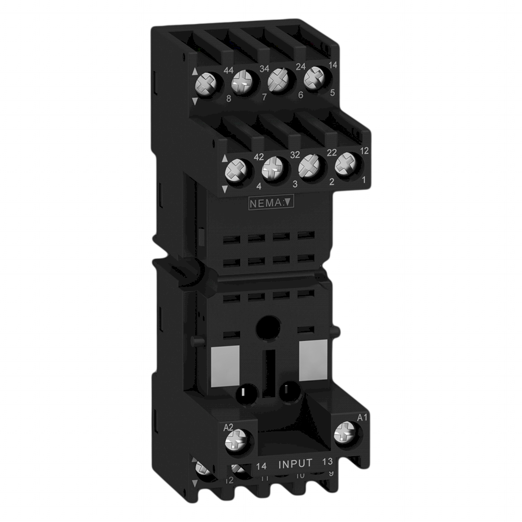 [22292] Zócalo Zelio Mezclado RXM 2 y 4 Inversores 10A 220 VCA Schneider Electric