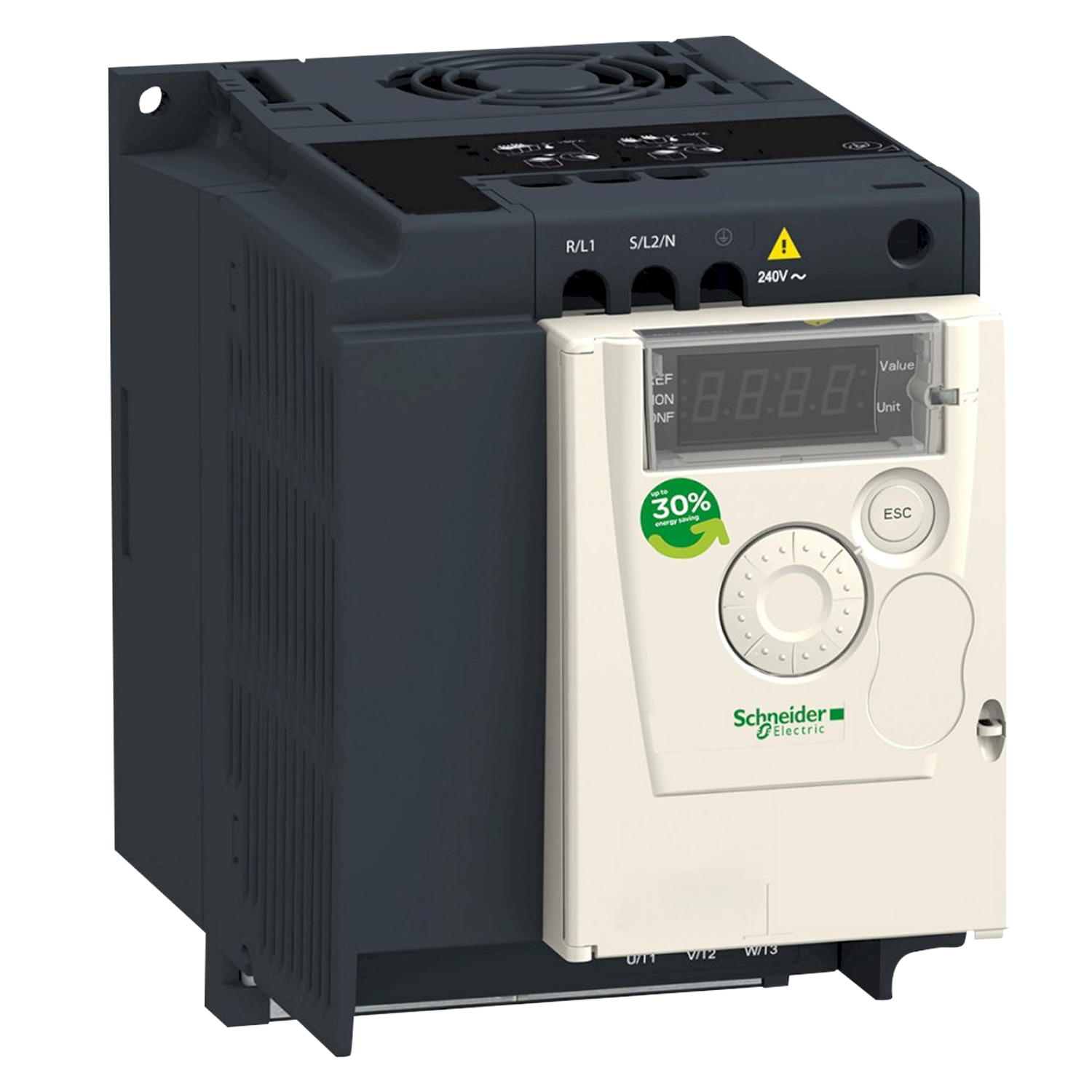 Variador ATV12 220VCA LO: 1,5kW/2HP HO: 1,5kW/2HP C/Filtro MB RTU Schneider Electric