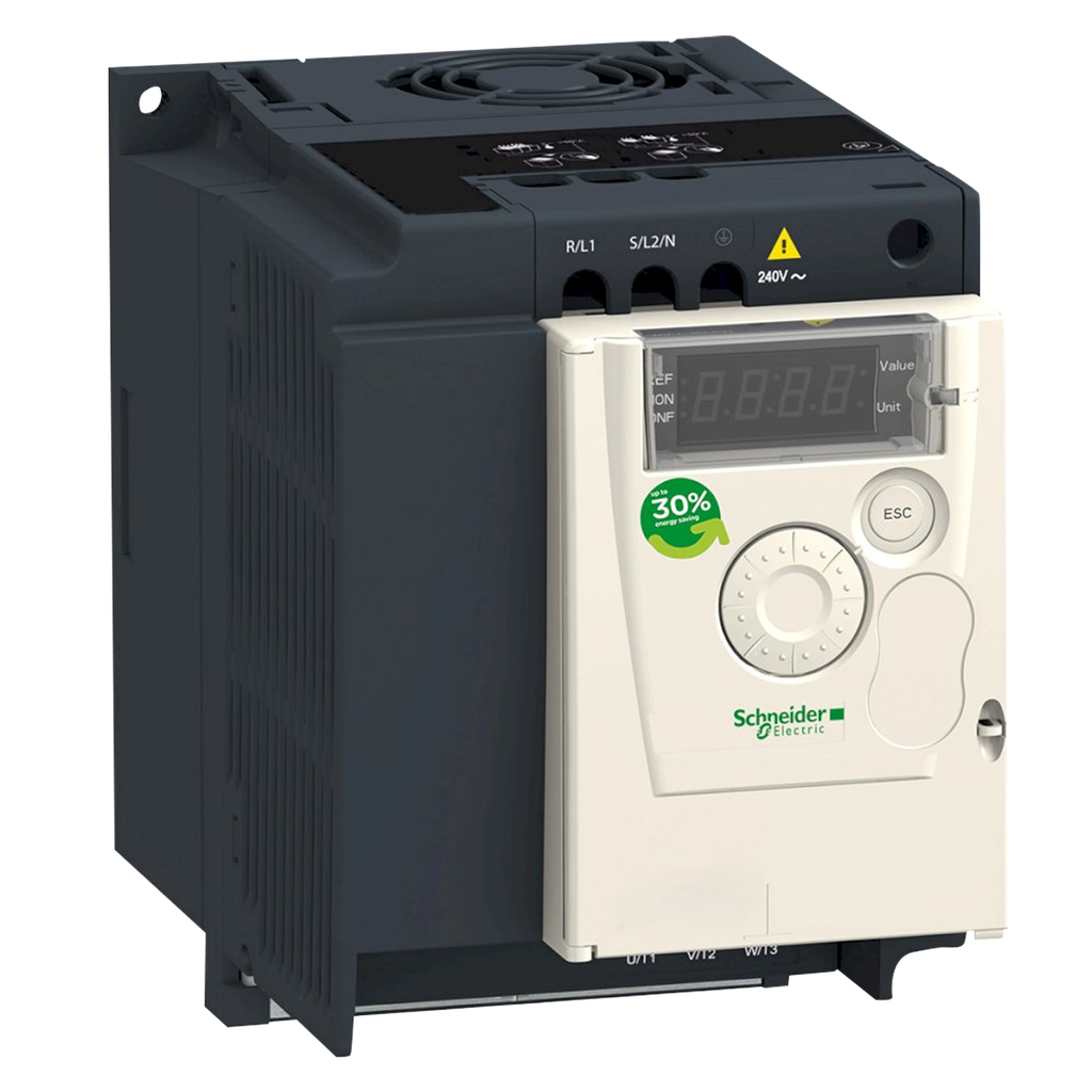 [22919] Variador ATV12 220VCA LO: 1,5kW/2HP HO: 1,5kW/2HP C/Filtro MB RTU Schneider Electric