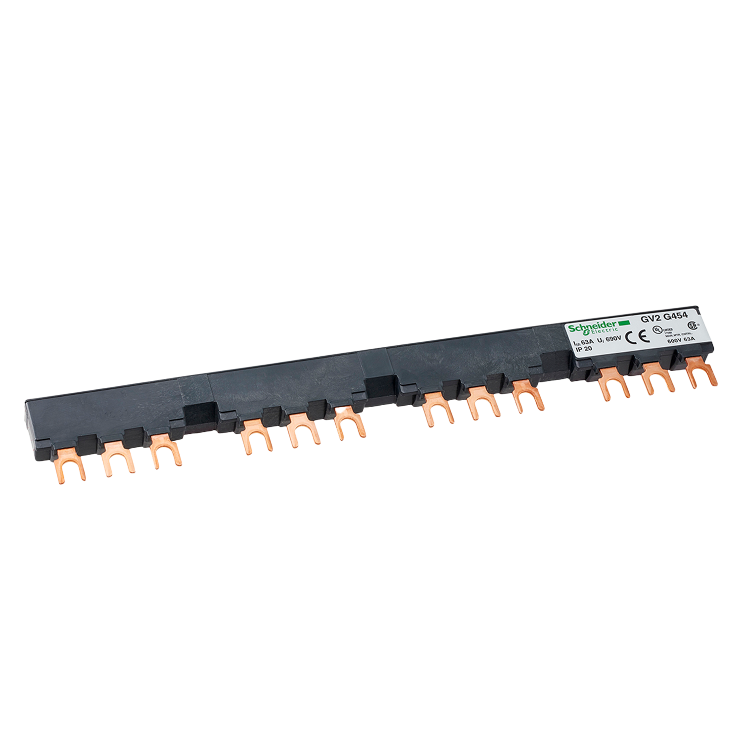 [26332] Peine 63A 3 Polos P/4 Derivaciones 54mm Schneider Electric