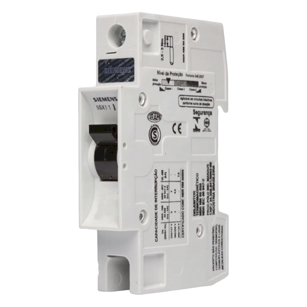 Interruptor Termomagnético 5SX11 1x40A 3kA Curva C Siemens
