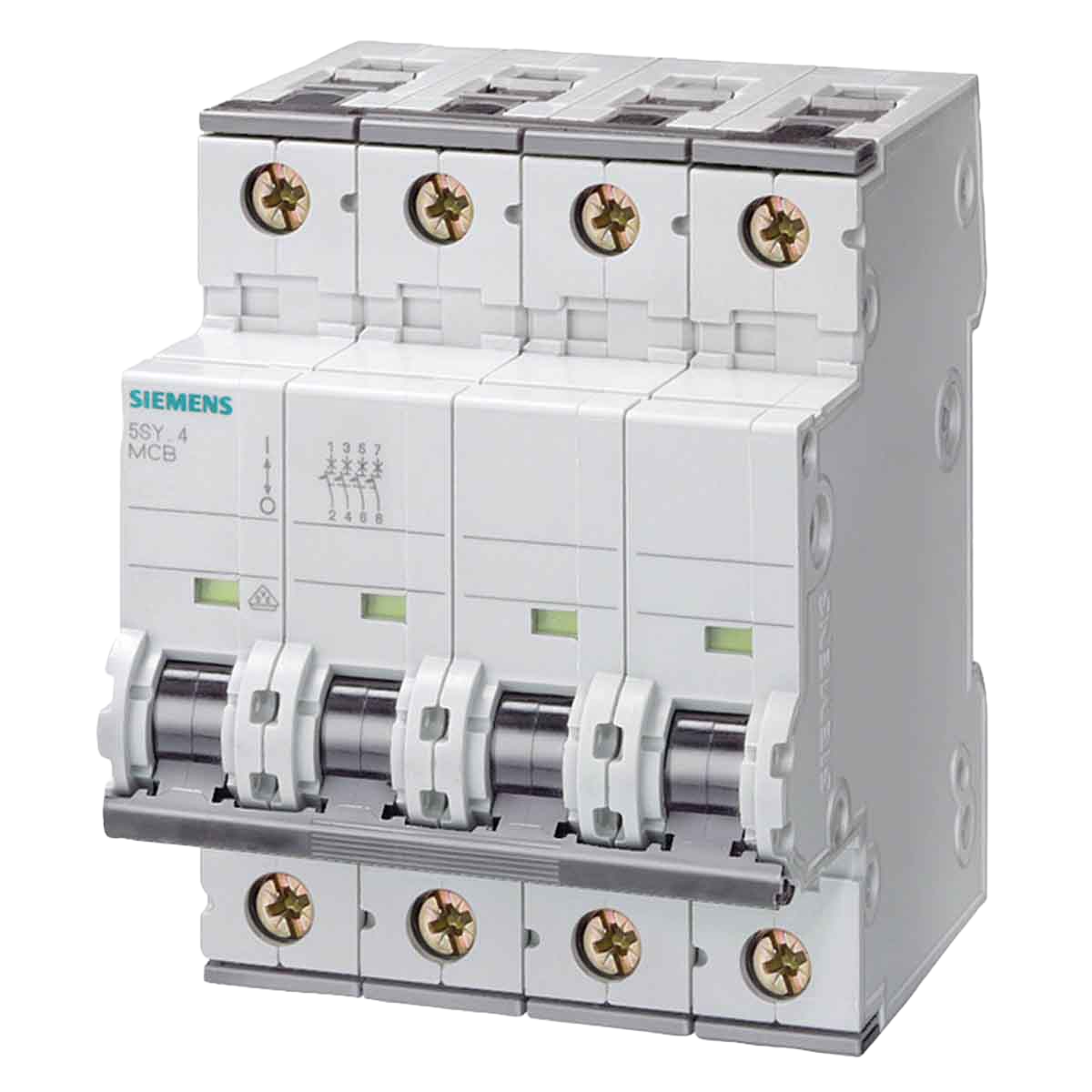 [19512] Interruptor Termomagnético 5SY44 4x25A 10kA Curva C Siemens
