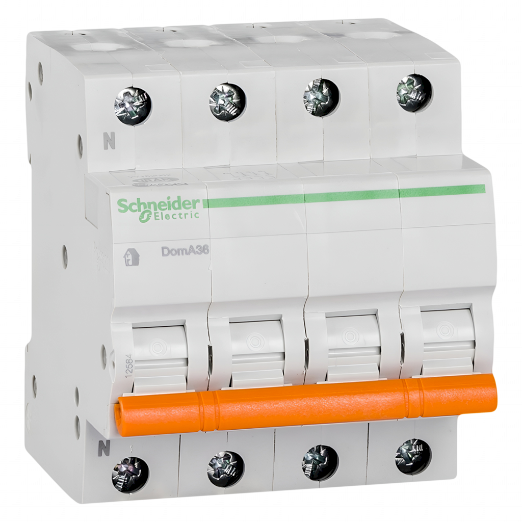 [21017] Interruptor Termomagnético 4x6A 3kA Curva C Schneider Electric