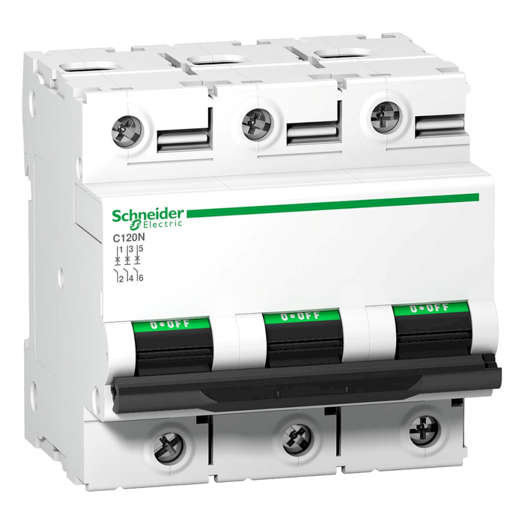 Interruptor Termomagnético A9N18 3x125A 10kA Curva C Schneider Electric