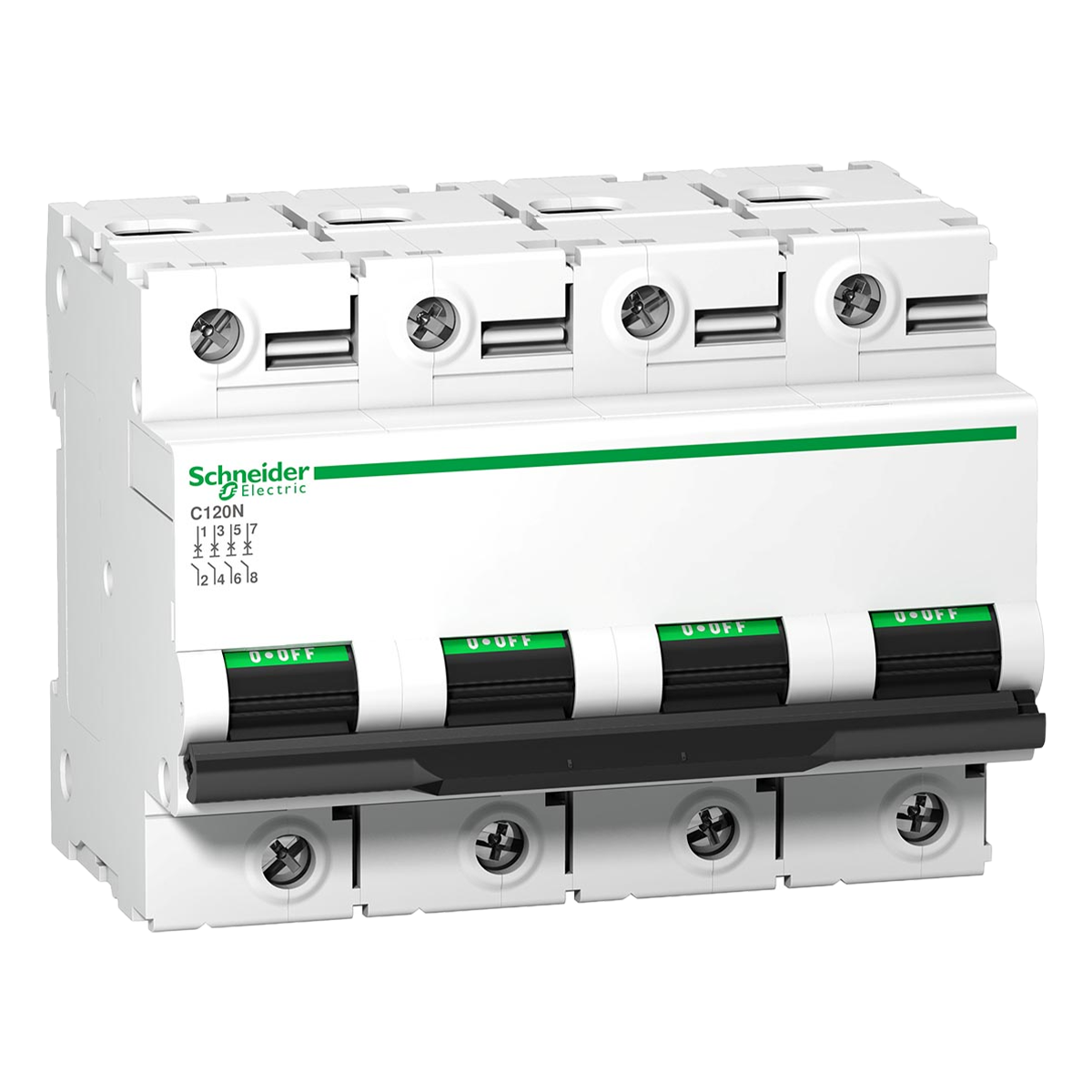 [22364] Interruptor Termomagnético A9N18 4x125A 10kA Curva C Schneider Electric