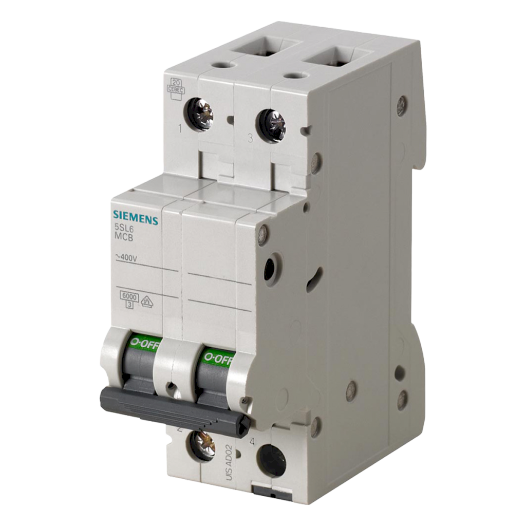 Interruptor Termomagnético 5SL62 2x16A 6kA Curva C Siemens