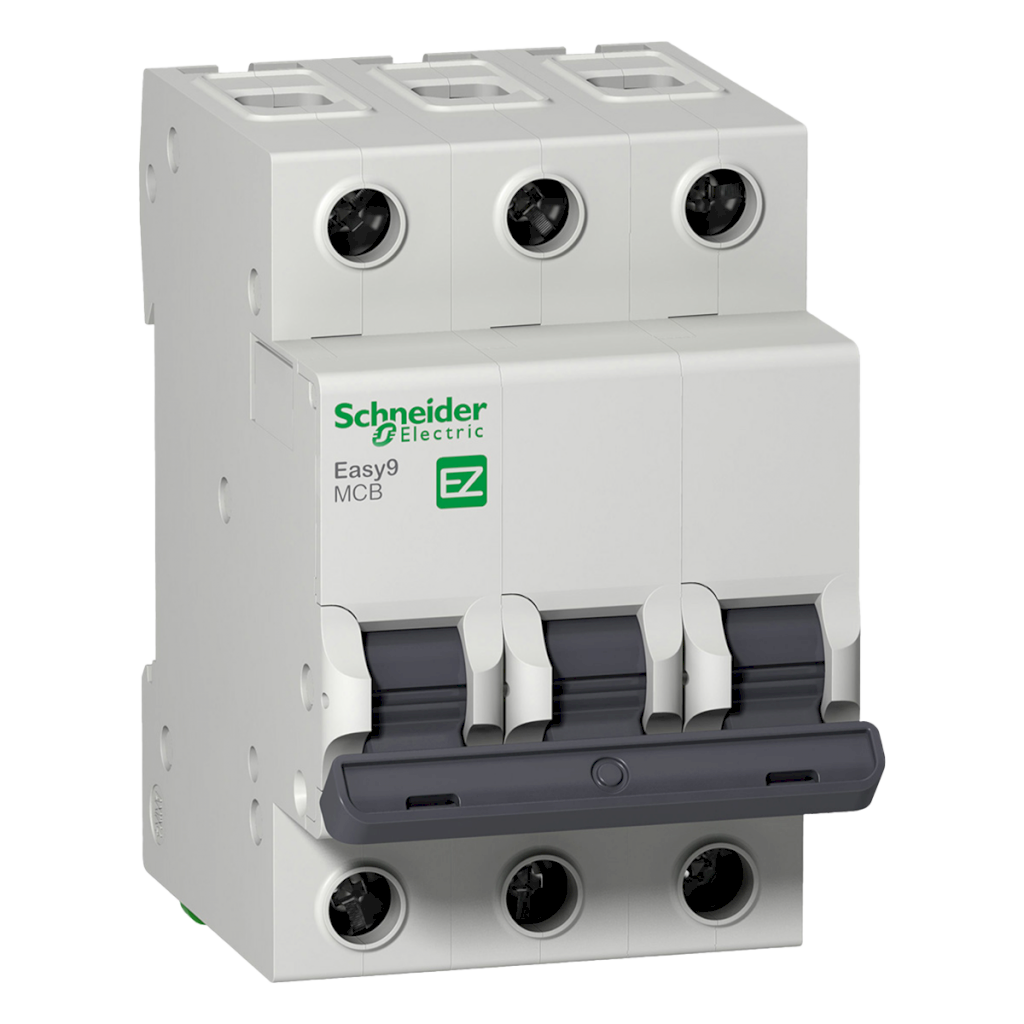 Interruptor Termomagnético EZ9F3 3x10A 4,5kA Curva C Schneider Electric
