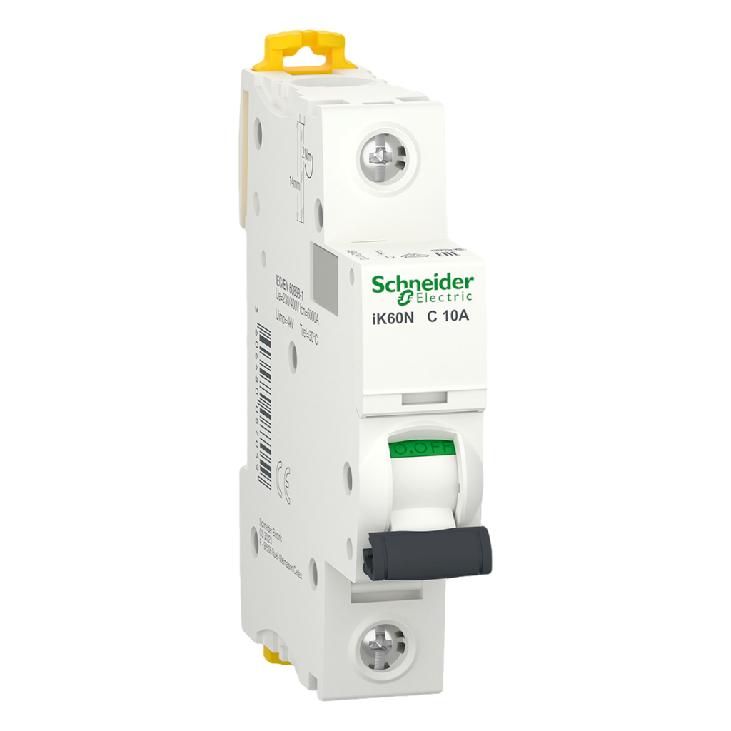Interruptor Termomagnético A9K24 1x10A 6kA Curva C Schneider Electric