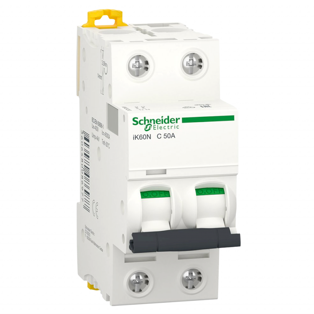 Interruptor Termomagnético A9K24 2x50A 6kA Curva C Schneider Electric