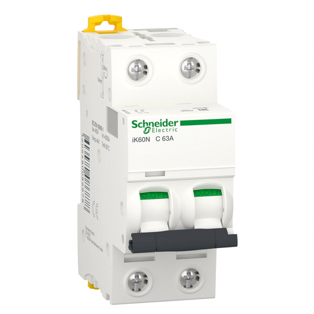 Interruptor Termomagnético A9K24 2x63A 6kA Curva C Schneider Electric