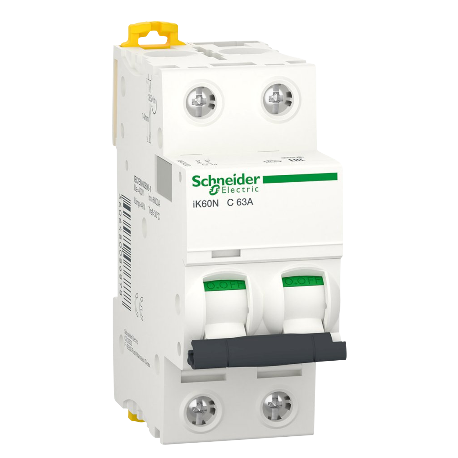 Interruptor Termomagnético A9K24 2x63A 6kA Curva C Schneider Electric