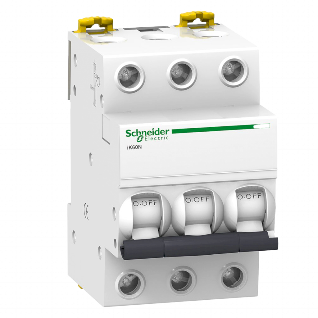 Interruptor Termomagnético A9K24 3x6A 6kA Curva C Schneider Electric