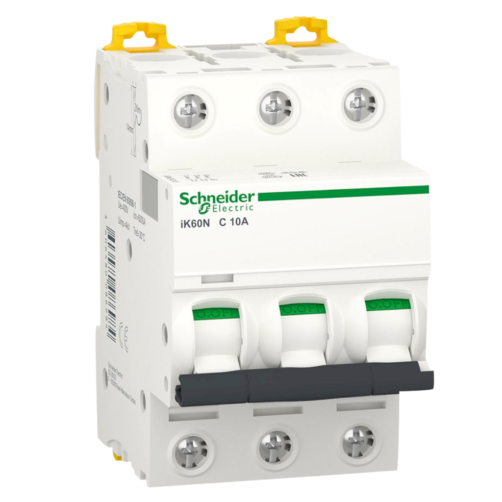 [27689] Interruptor Termomagnético A9K24 3x10A 6kA Curva C Schneider Electric