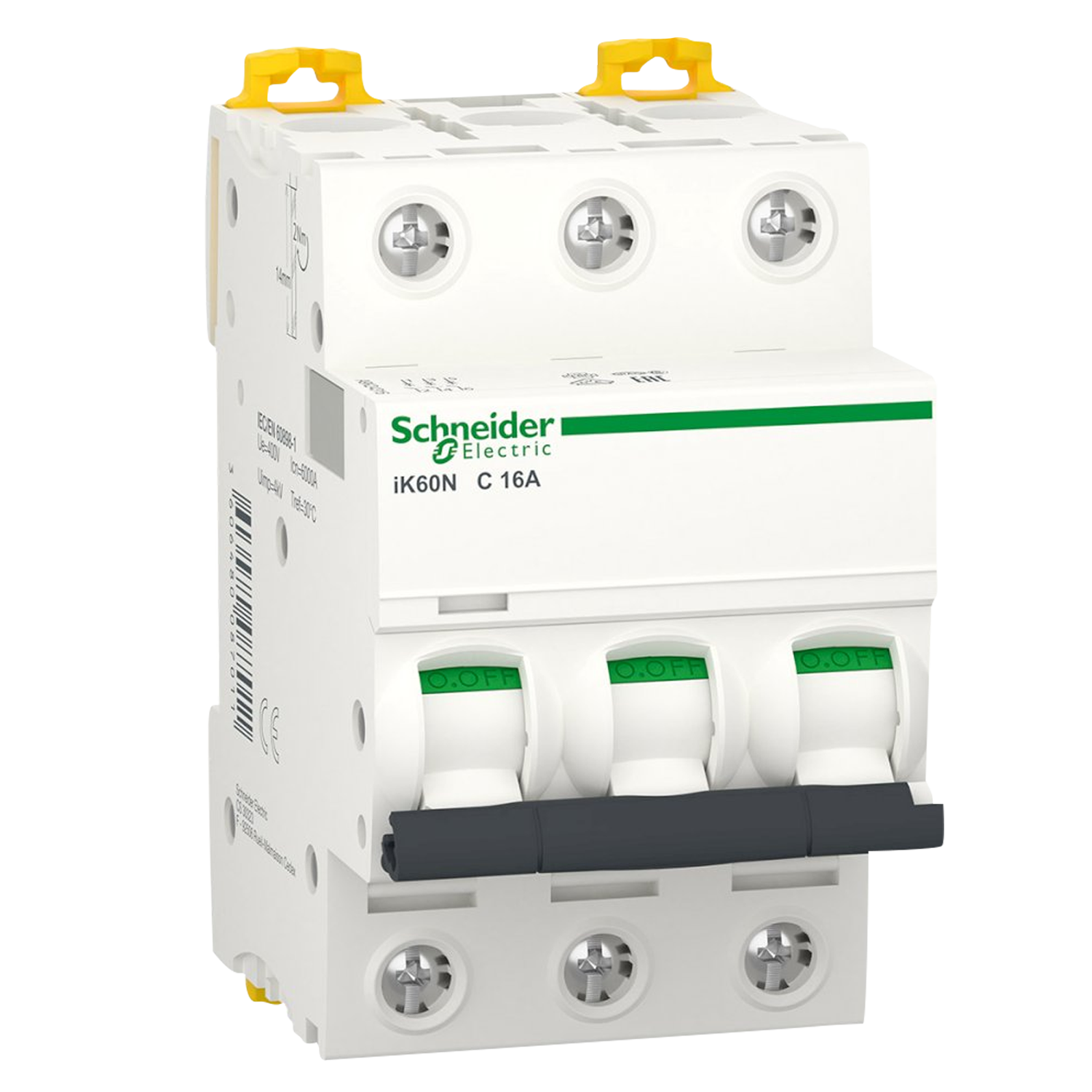 [27690] Interruptor Termomagnético A9K24 3x16A 6kA Curva C Schneider Electric