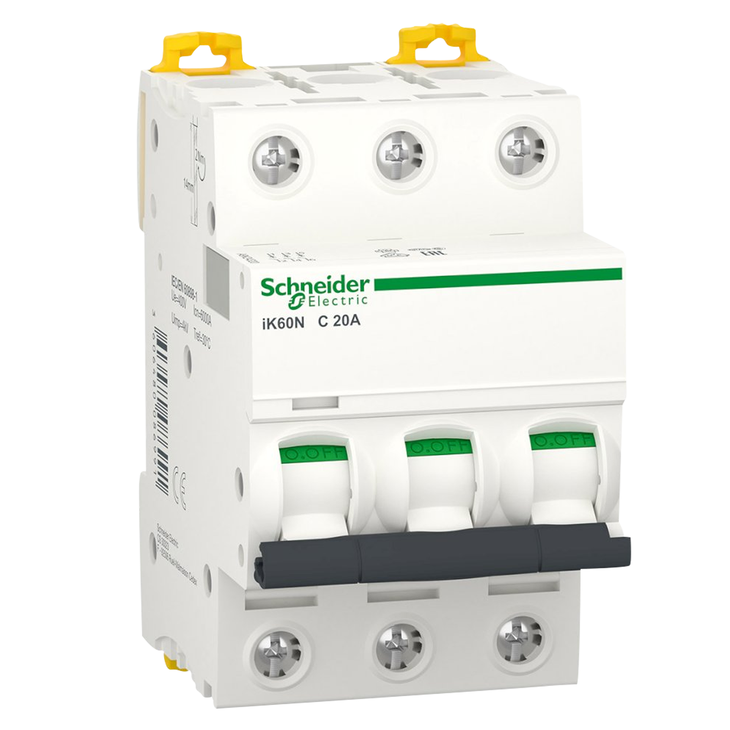 Interruptor Termomagnético A9K24 3x20A 6kA Curva C Schneider Electric