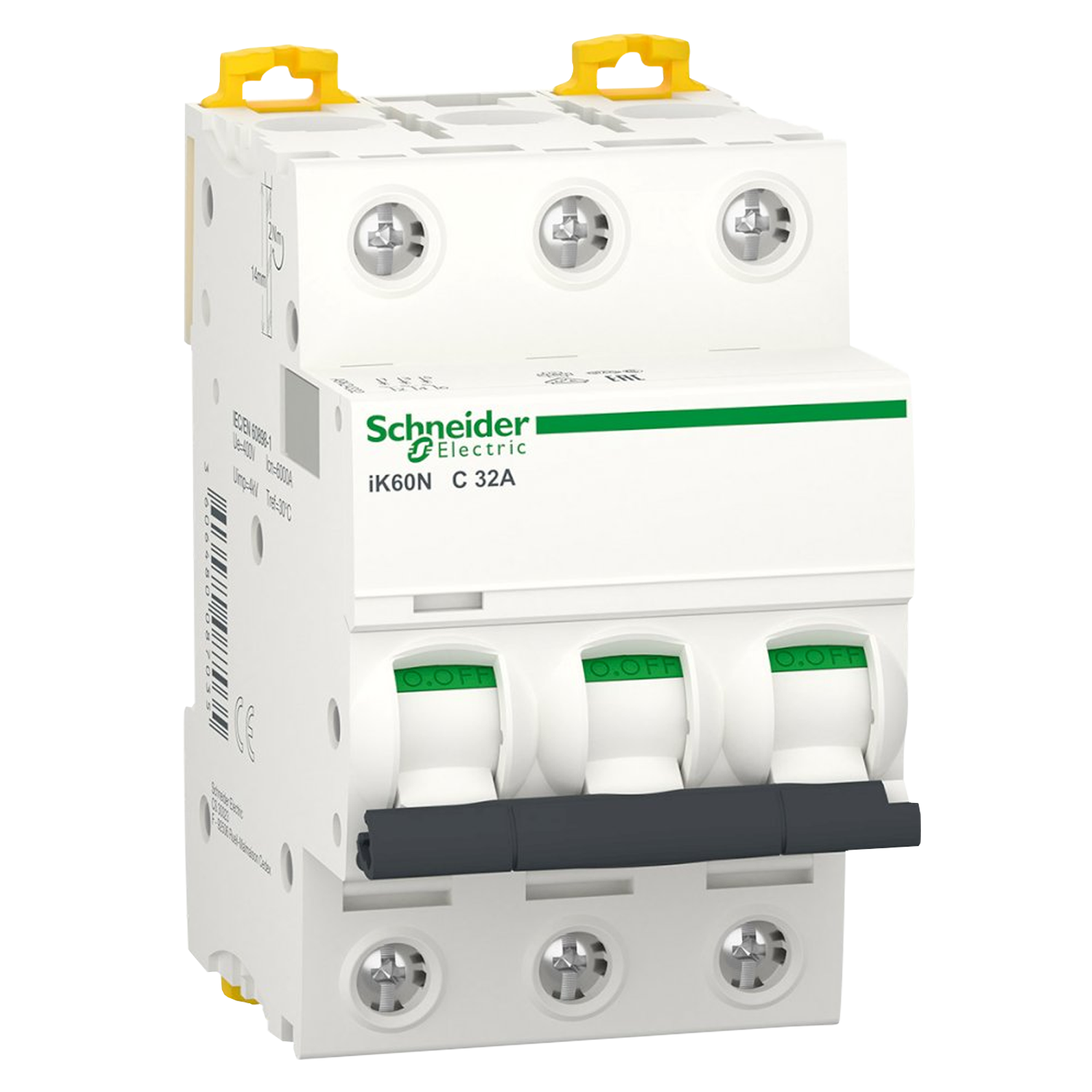 [27693] Interruptor Termomagnético A9K24 3x32A 32kA Curva C Schneider Electric