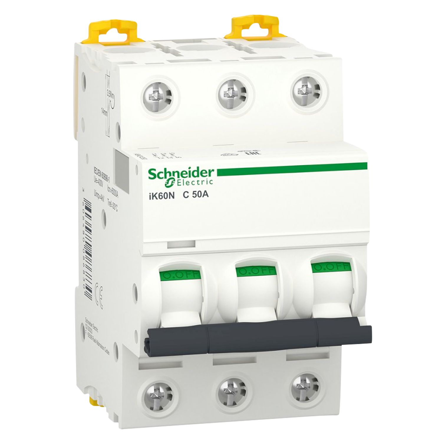[27695] Interruptor Termomagnético A9K24 3x50A 6kA Curva C Schneider Electric