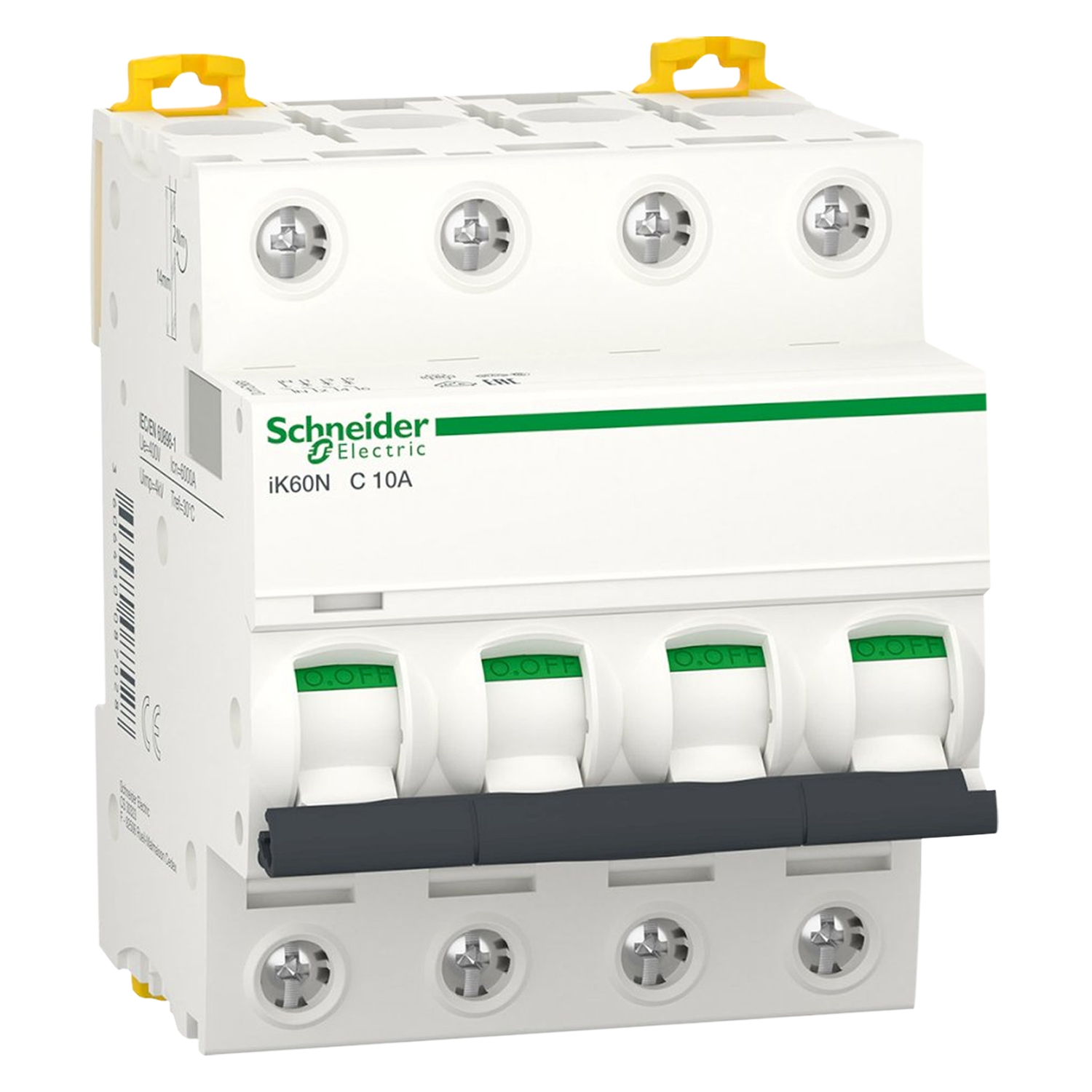 Interruptor Termomagnético A9K24 4x10A 6kA Curva C Schneider Electric