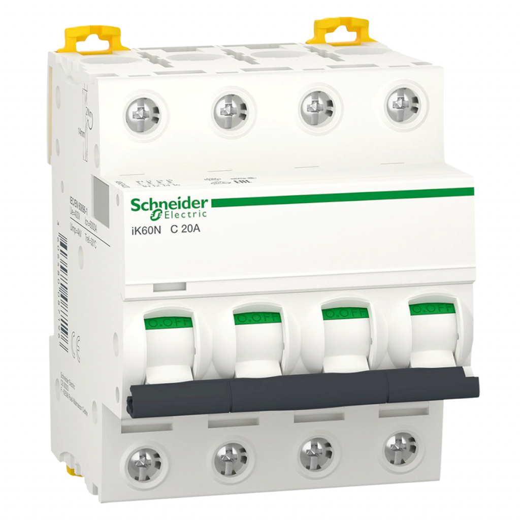 Interruptor Termomagnético A9K24 4x20A 6kA Curva C Schneider Electric