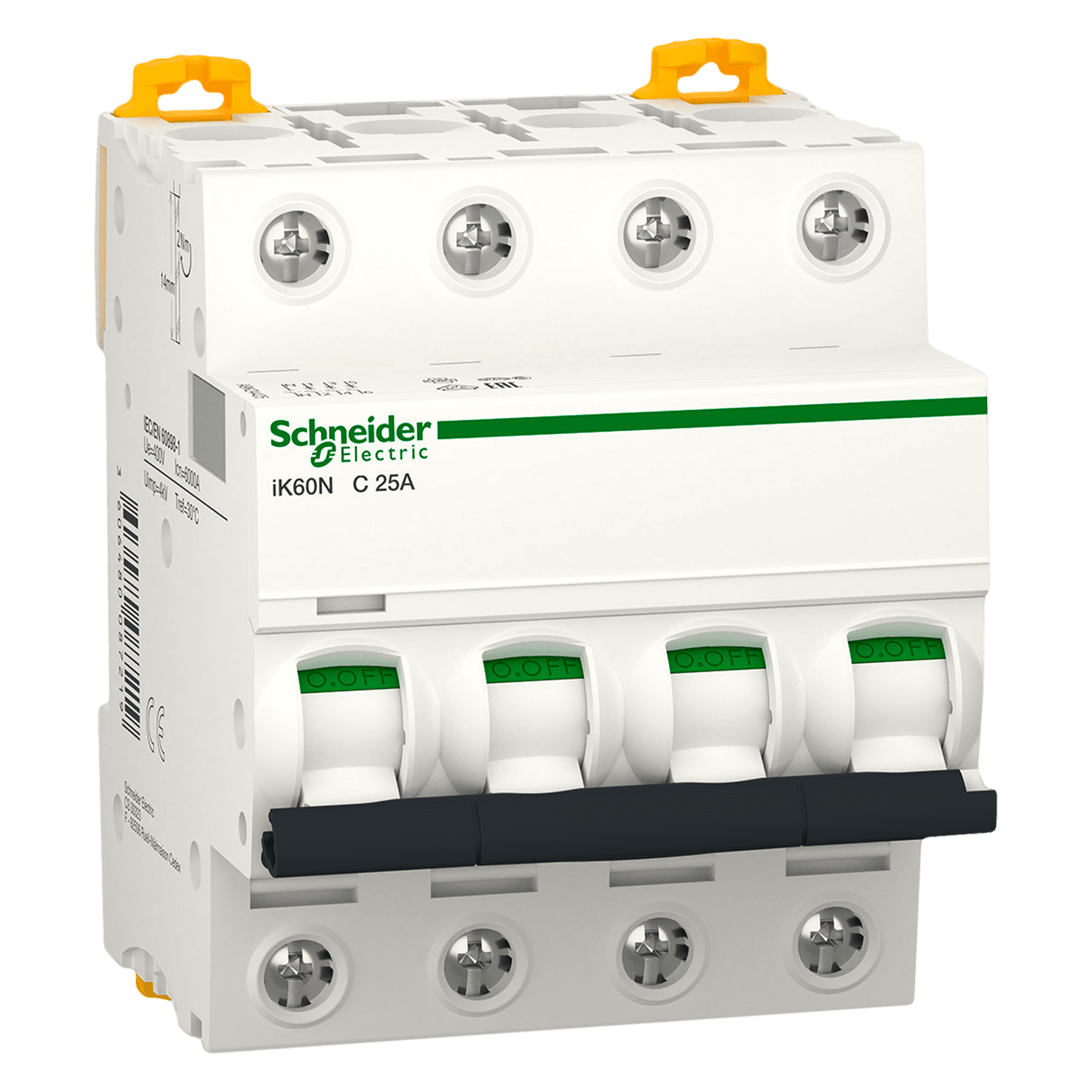 Interruptor Termomagnético A9K24 4x25A 6kA Curva C Schneider Electric