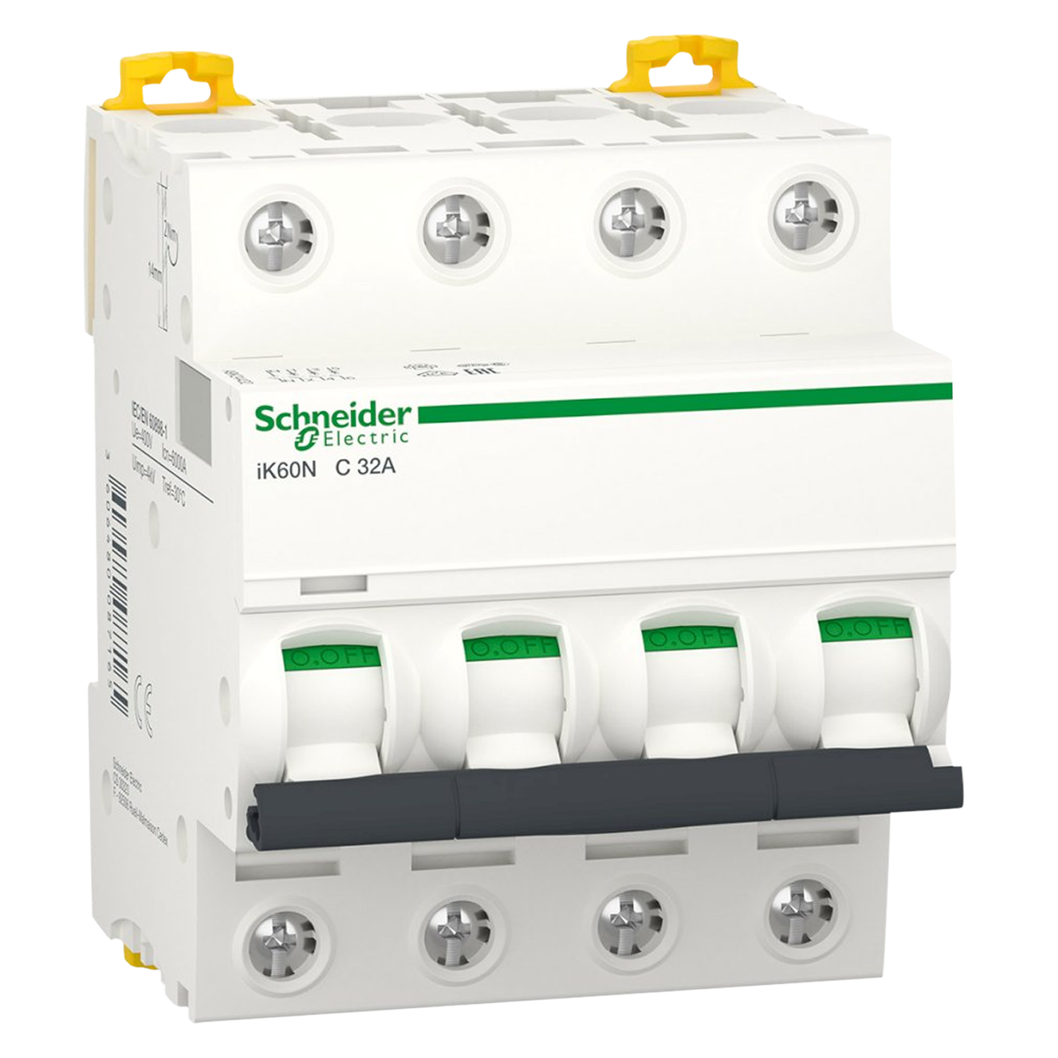 Interruptor Termomagnético A9K24 4x32A 6kA Curva C Schneider Electric