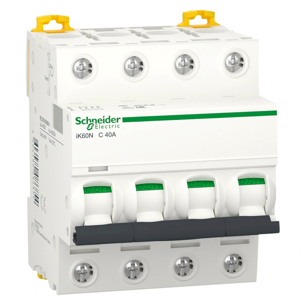 Interruptor Termomagnético A9K24 4x40A 6kA Curva C Schneider Electric